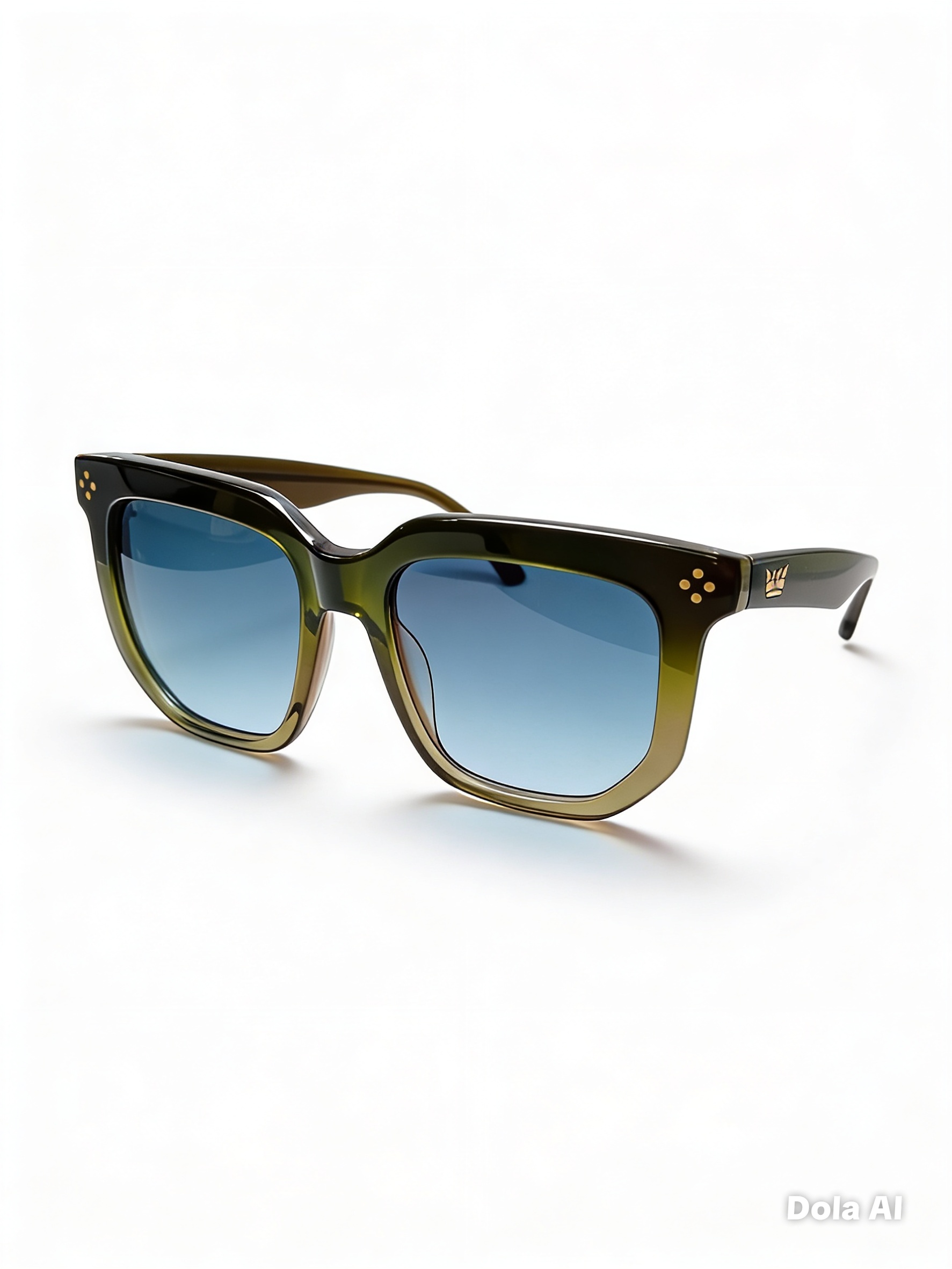 VULK Glint | Gafas de Sol Verde Oliva Lentes Azules
