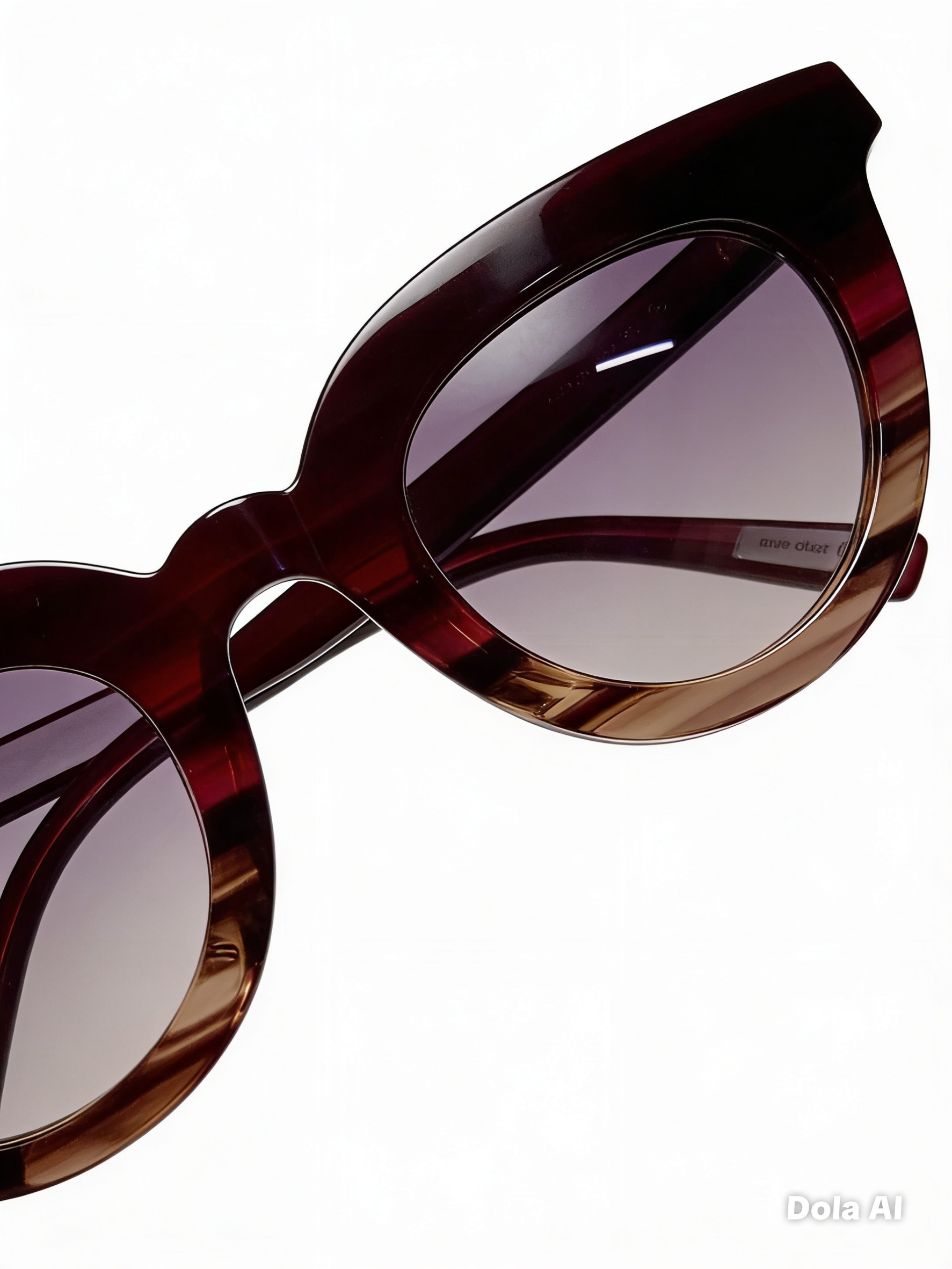 VULK Dro Life | Gafas de Sol Cat Eye Burdeos Lentes Lilas