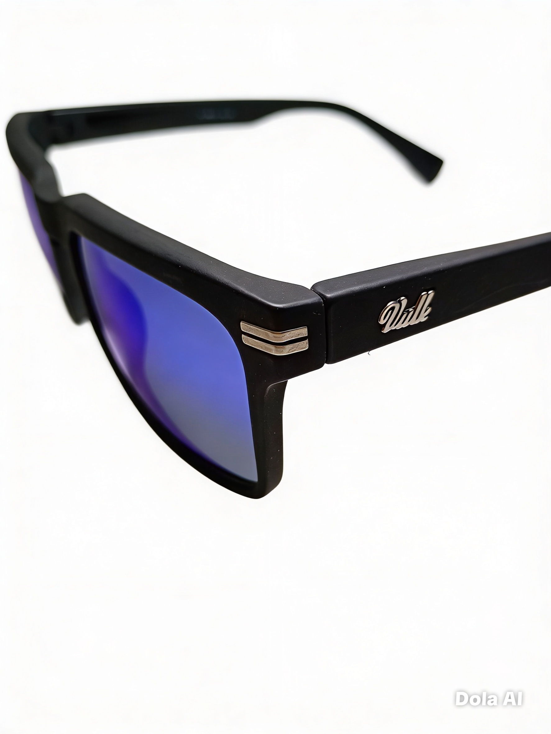 VULK Ethereal | Gafas de Sol Negro Mate Lentes Espejados Azul