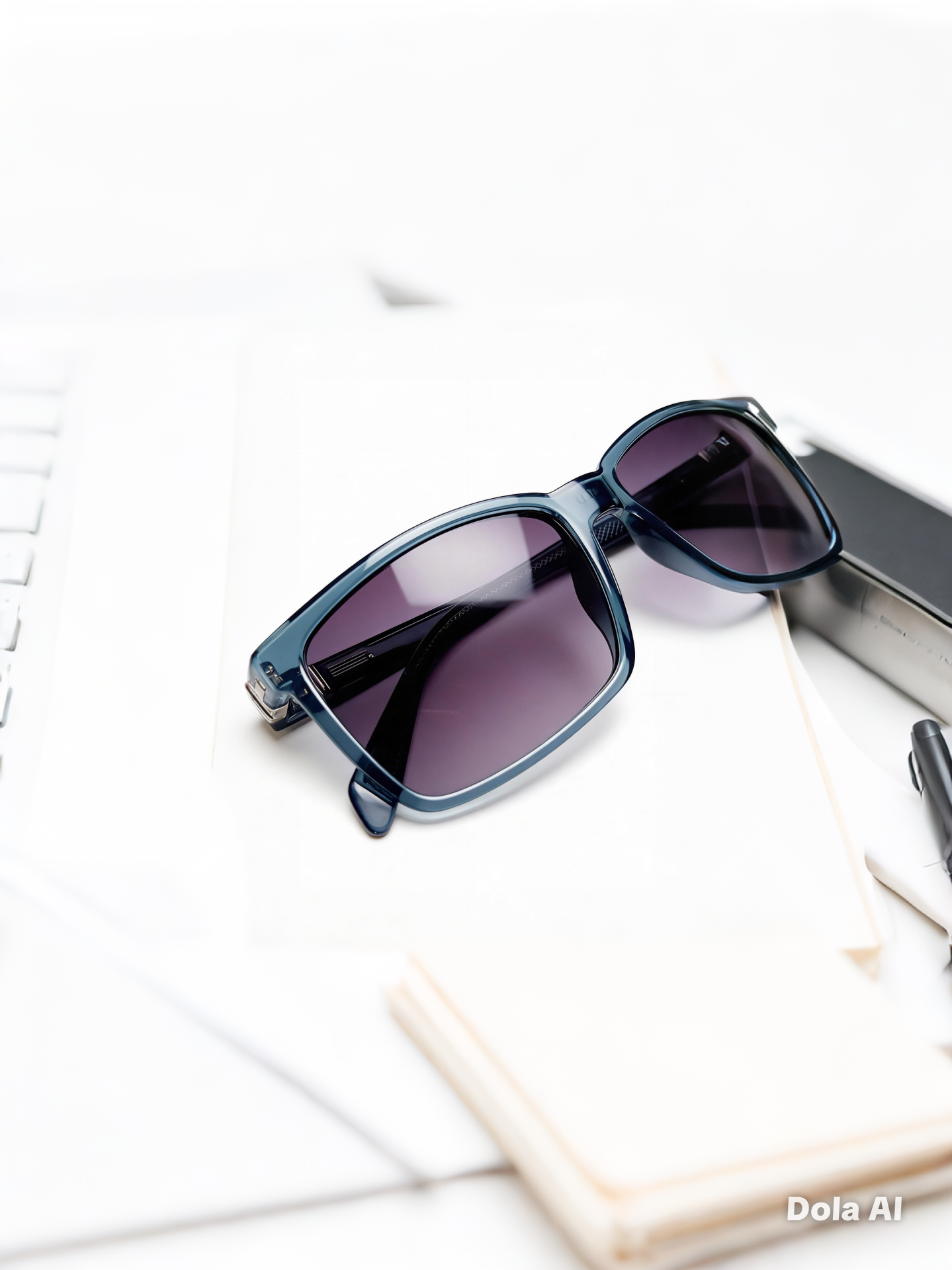 VULK Zede | Gafas de Sol Polarizadas Azul Transparente Lentes Grises