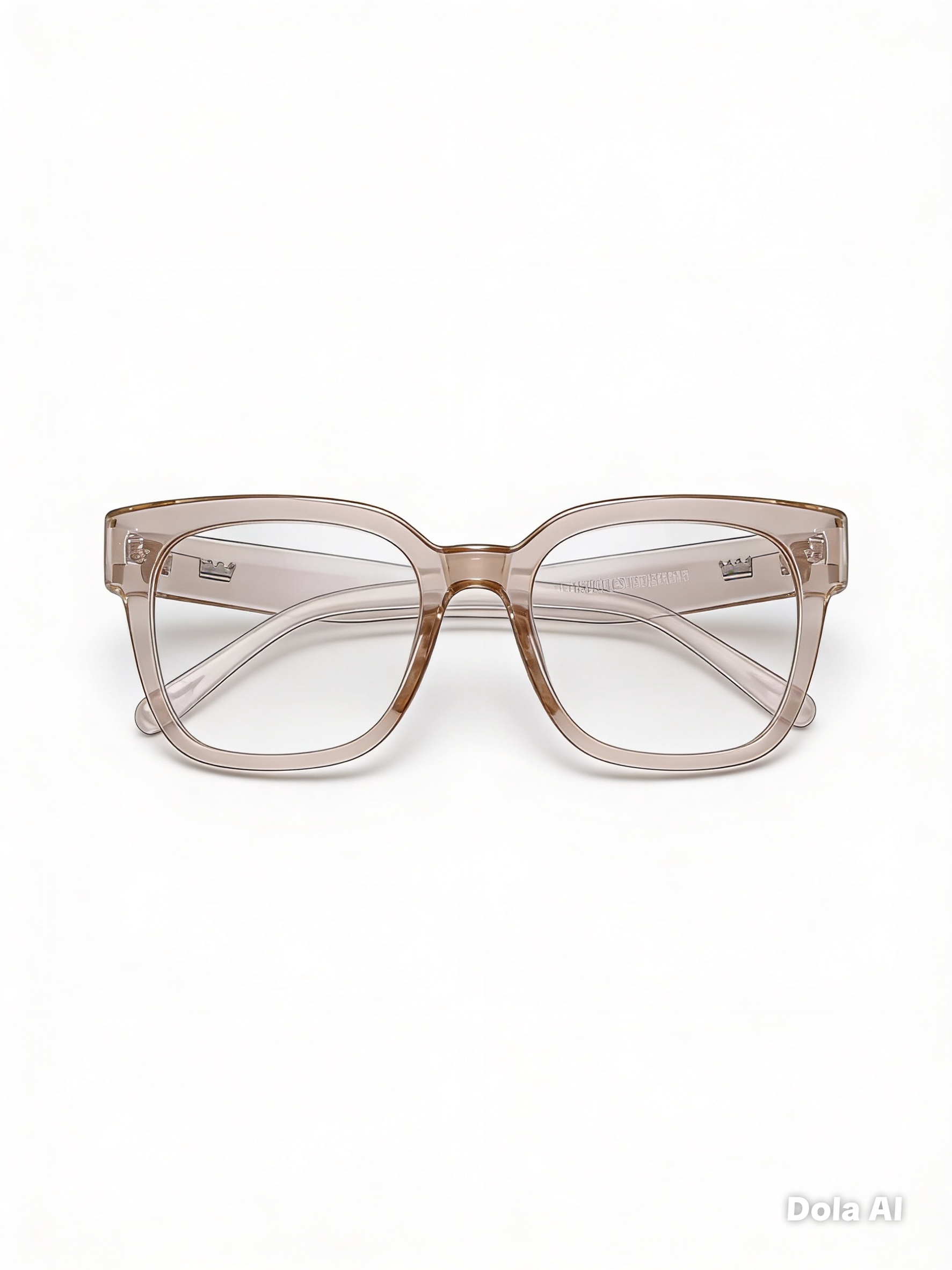 VULK Katleen Caramel Translúcido Lentes Transparentes — vista lateral logo VULK