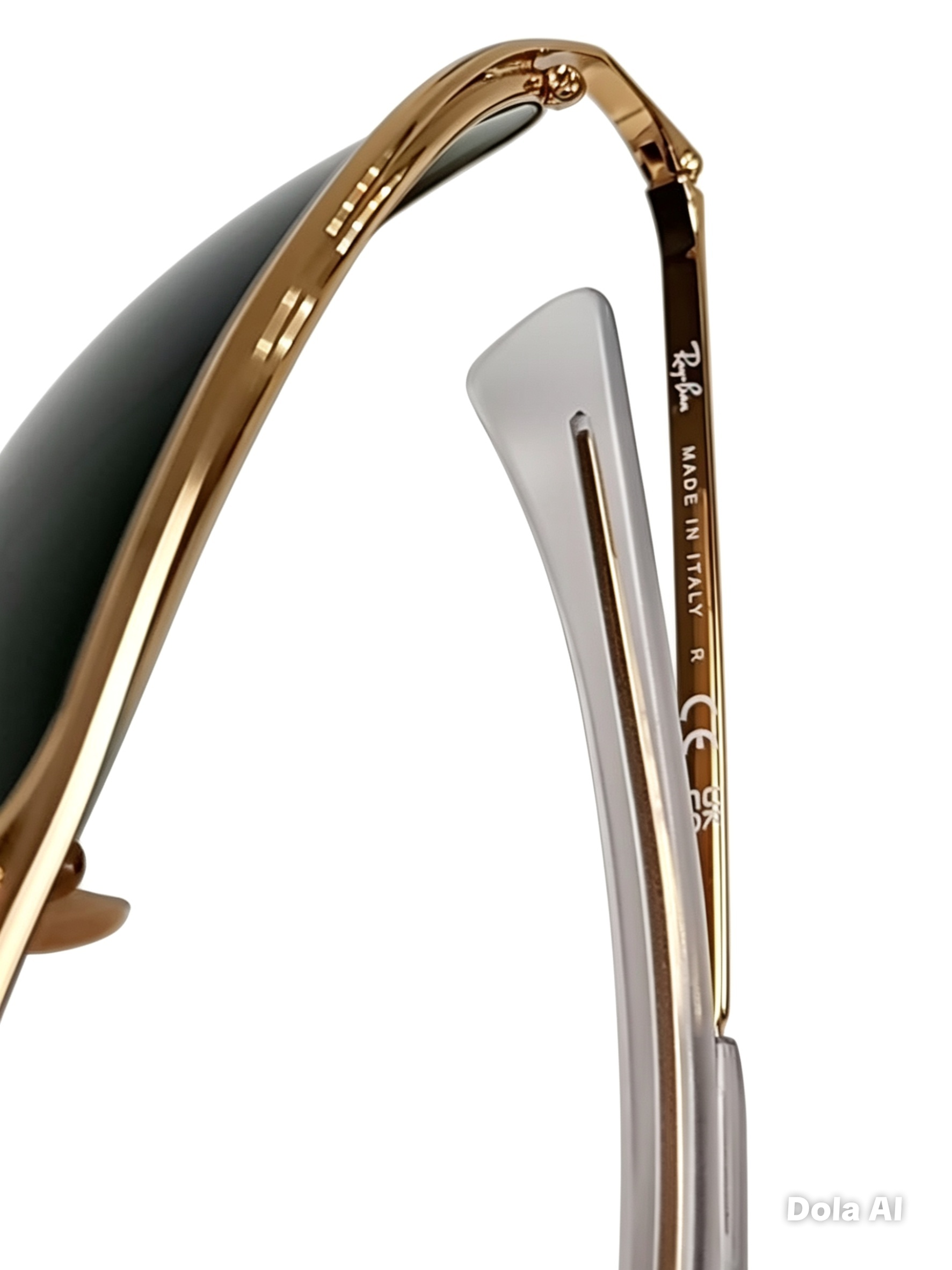 RAY-BAN OLYMPIAN — Dorado Cristales G-15 Base 8 | Made in Italy