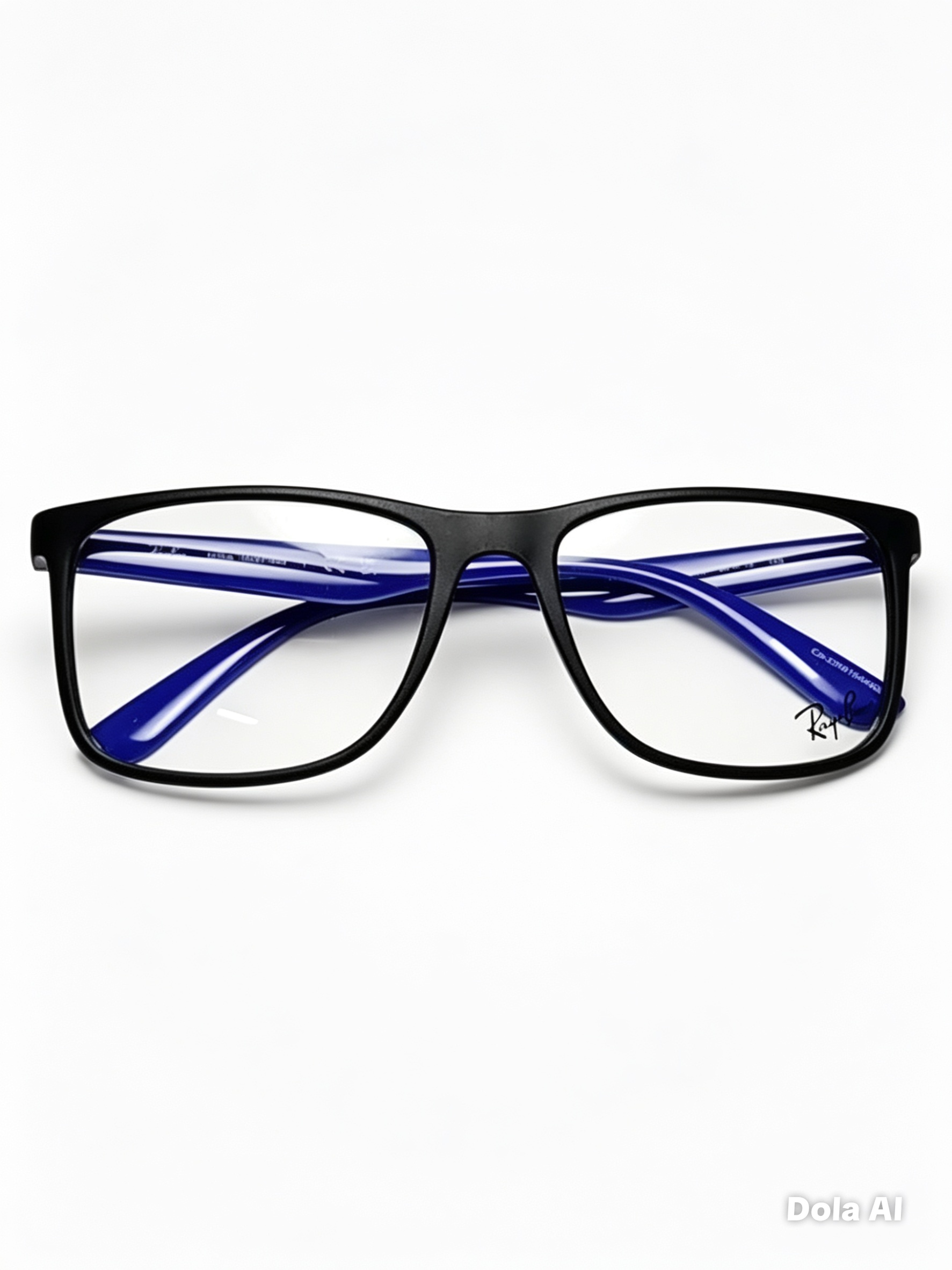 RAY-BAN 7203 NEGRO BRILLO / PATILLAS AZUL