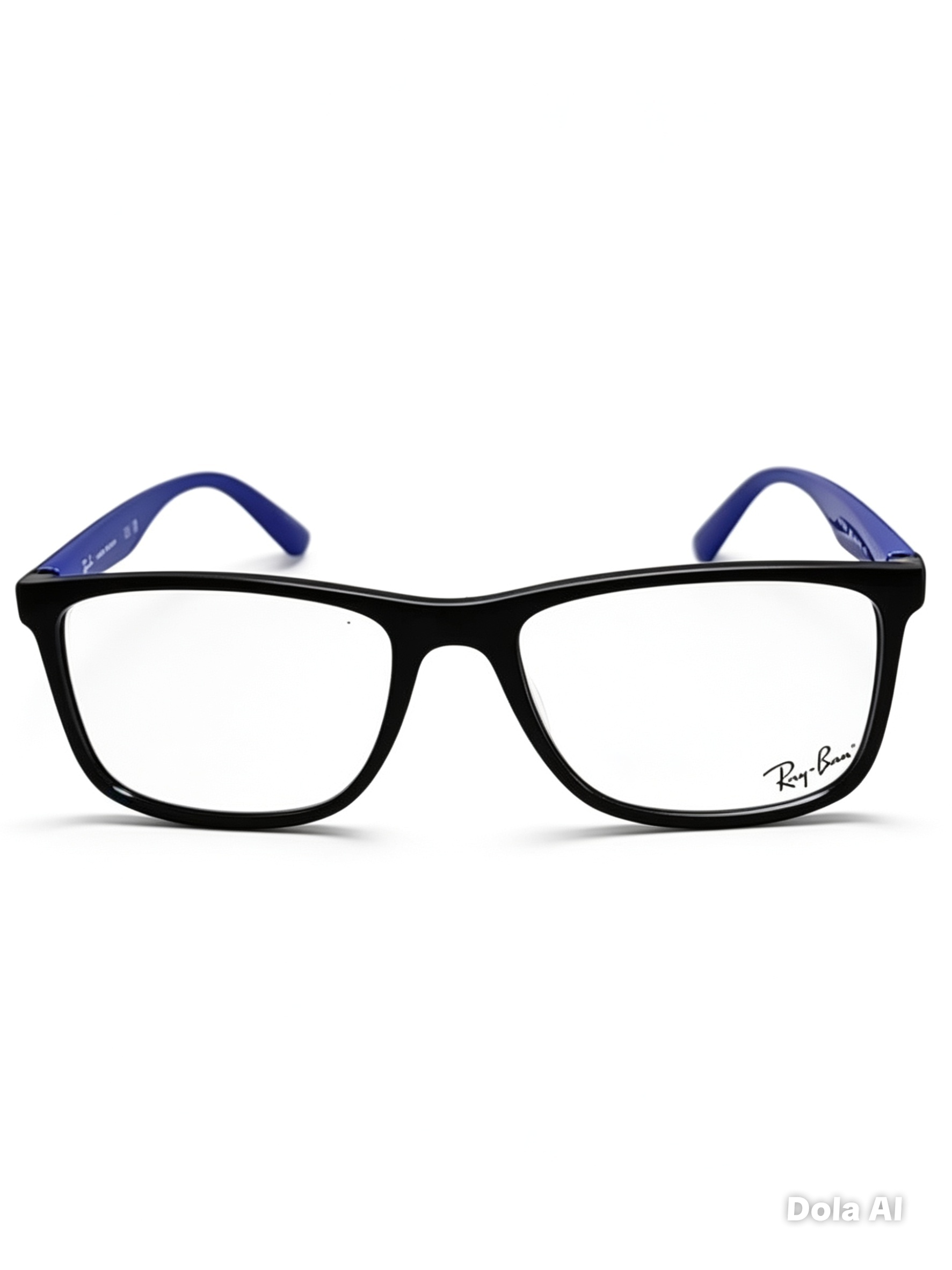 RAY-BAN 7203 NEGRO BRILLO / PATILLAS AZUL