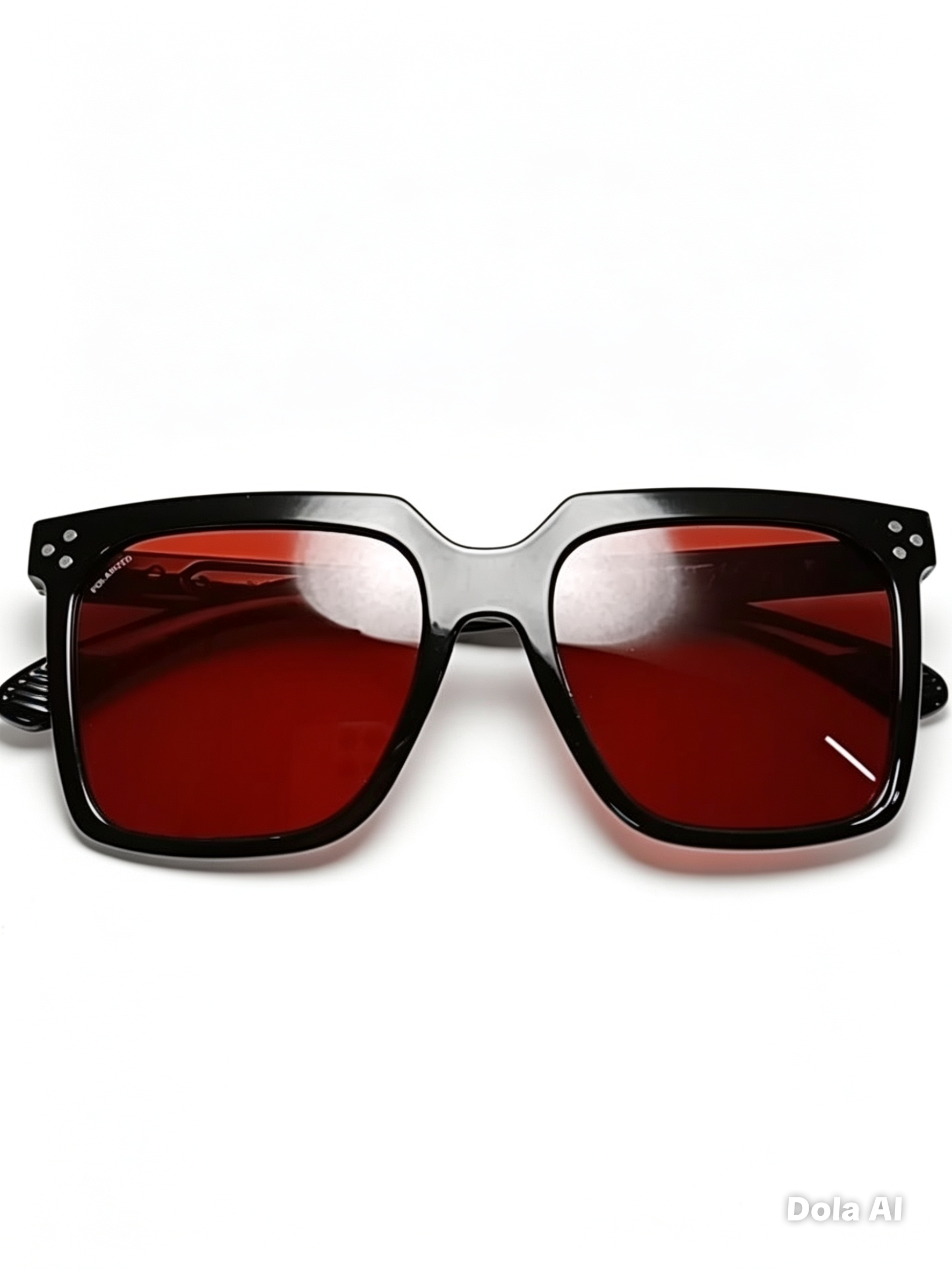 RUSTY Blion — Negro Brillo | Cristales Rojo Polarizado UV400