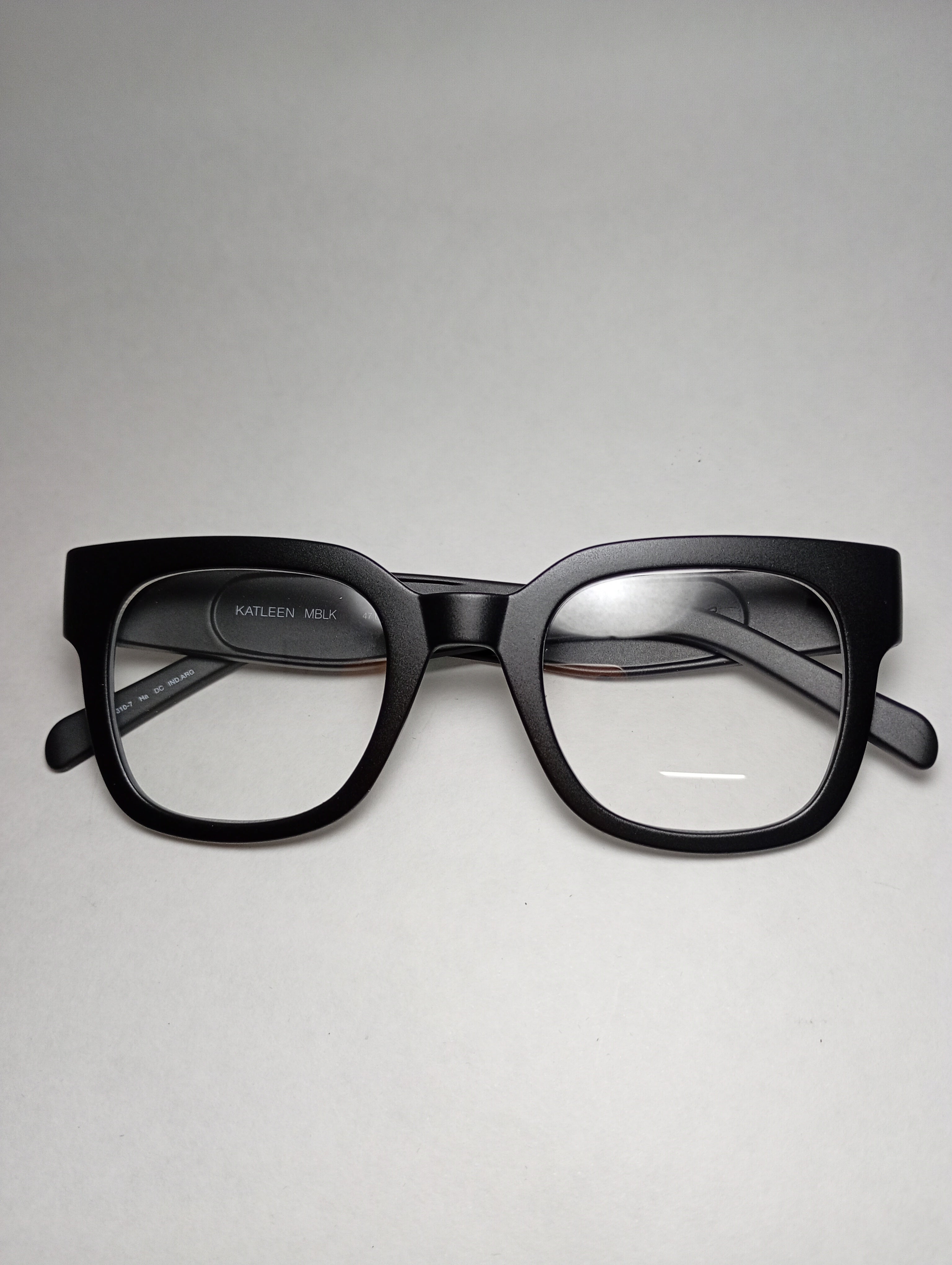 VULK Katleen | Negro Mate Lentes Transparentes