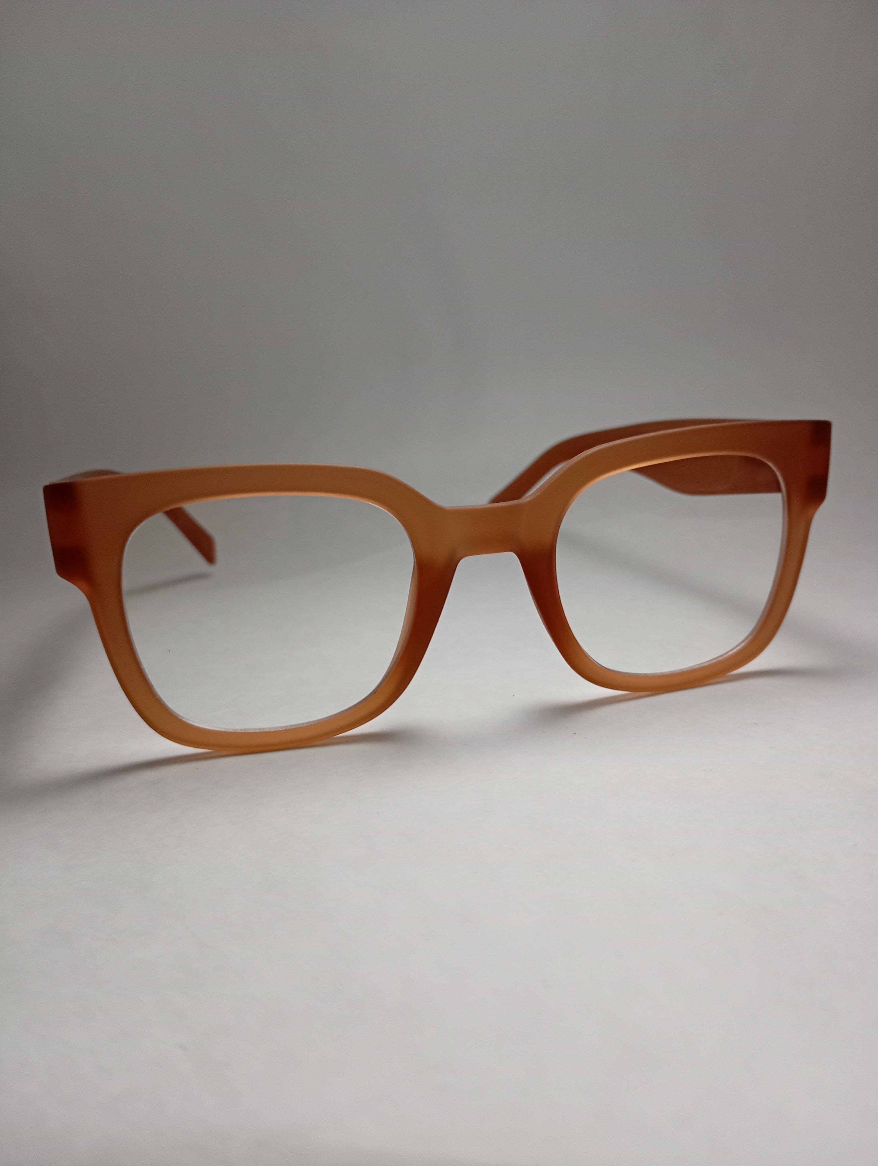 VULK Katleen | Miel Mate Traslúcido Lentes Transparentes