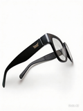 VULK Katleen Negro Mate Lentes Transparentes — vista frontal real