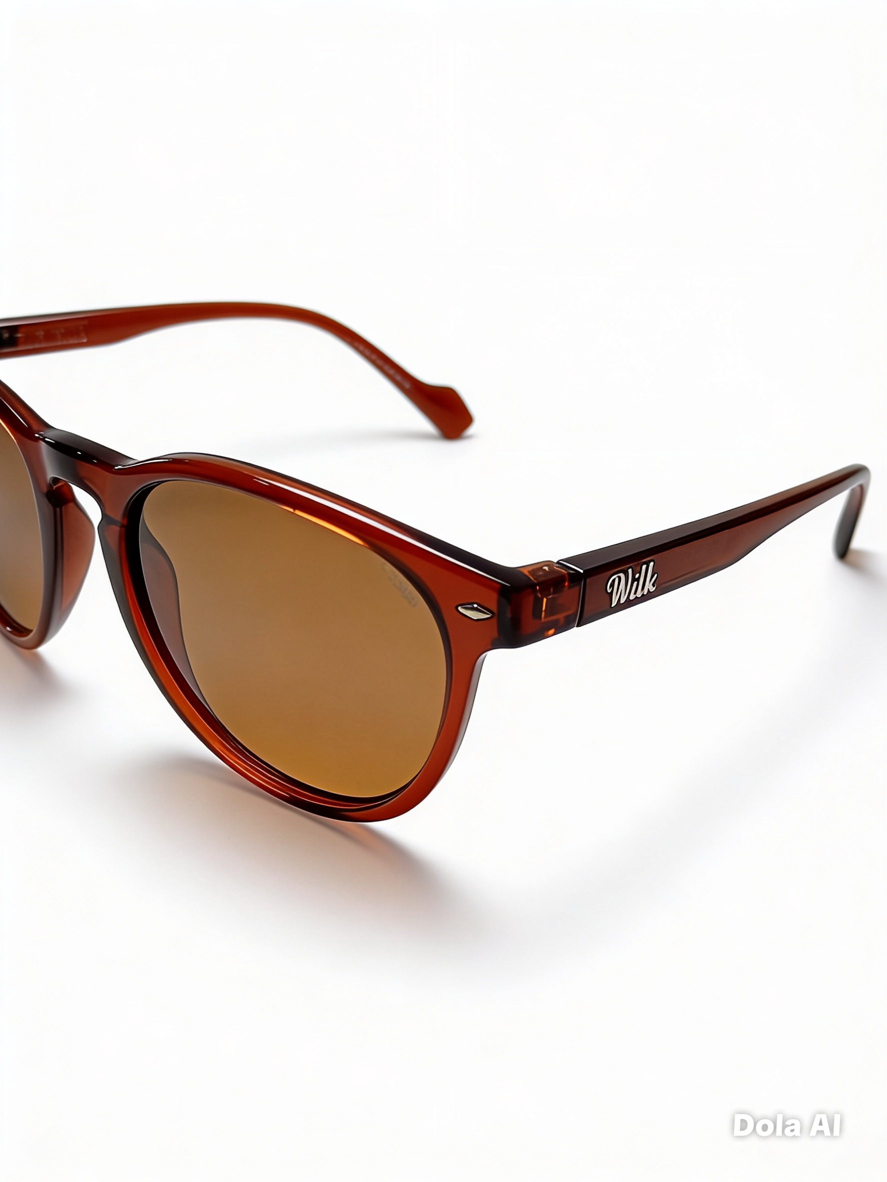 VULK Boopin | Gafas de Sol Redondas Habano Polarizadas Lentes Marron